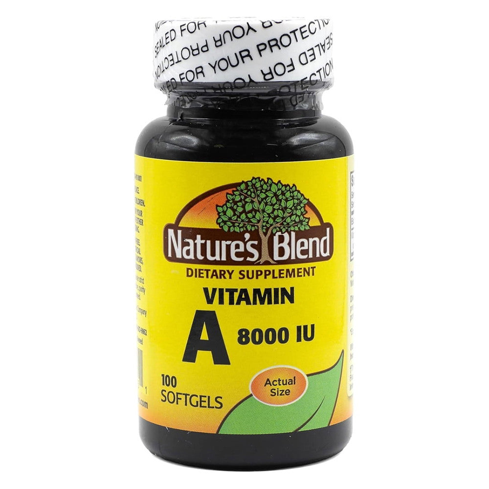 Natures Blend Vitamin A 8000 Iu Softgels, 100 Ea