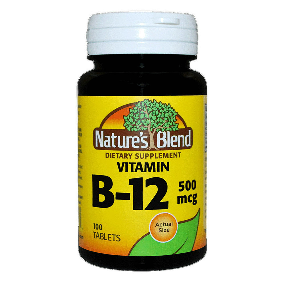 Natures Blend Vitamin B12 500 Mcg Tablets, 100 Ea