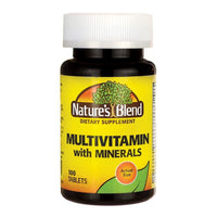 Natures Blend MultiVitamin with Minerals Tablets, 100 Ea