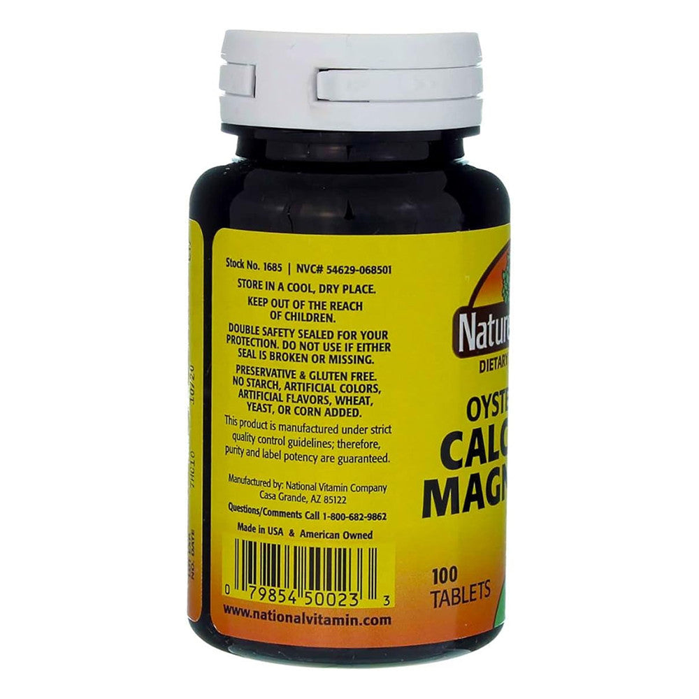 Natures Blend Oyster Shell Calcium and Magnesium 750 Mg Tablets, 100 Ea