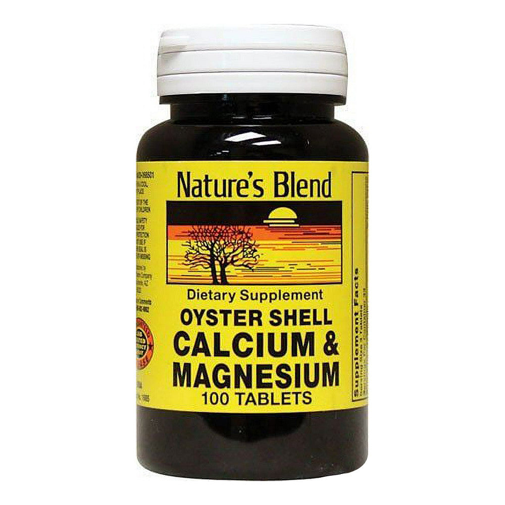 Natures Blend Oyster Shell Calcium and Magnesium 750 Mg Tablets, 100 Ea