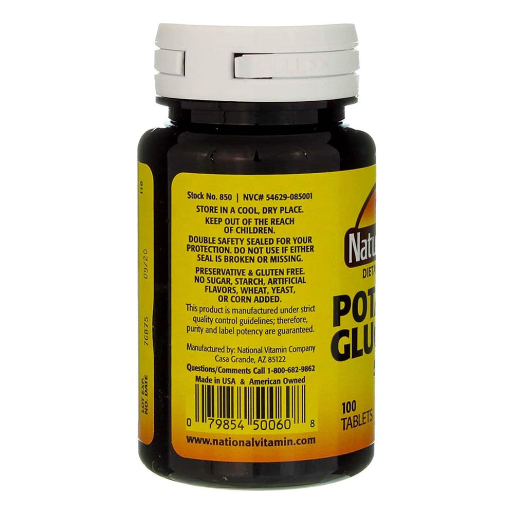 Natures Blend Potassium Gluconate 500 Mg Tablets, 100 Ea