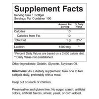 Natures Blend Lecithin 1200 Mg Capsules, 100 Ea