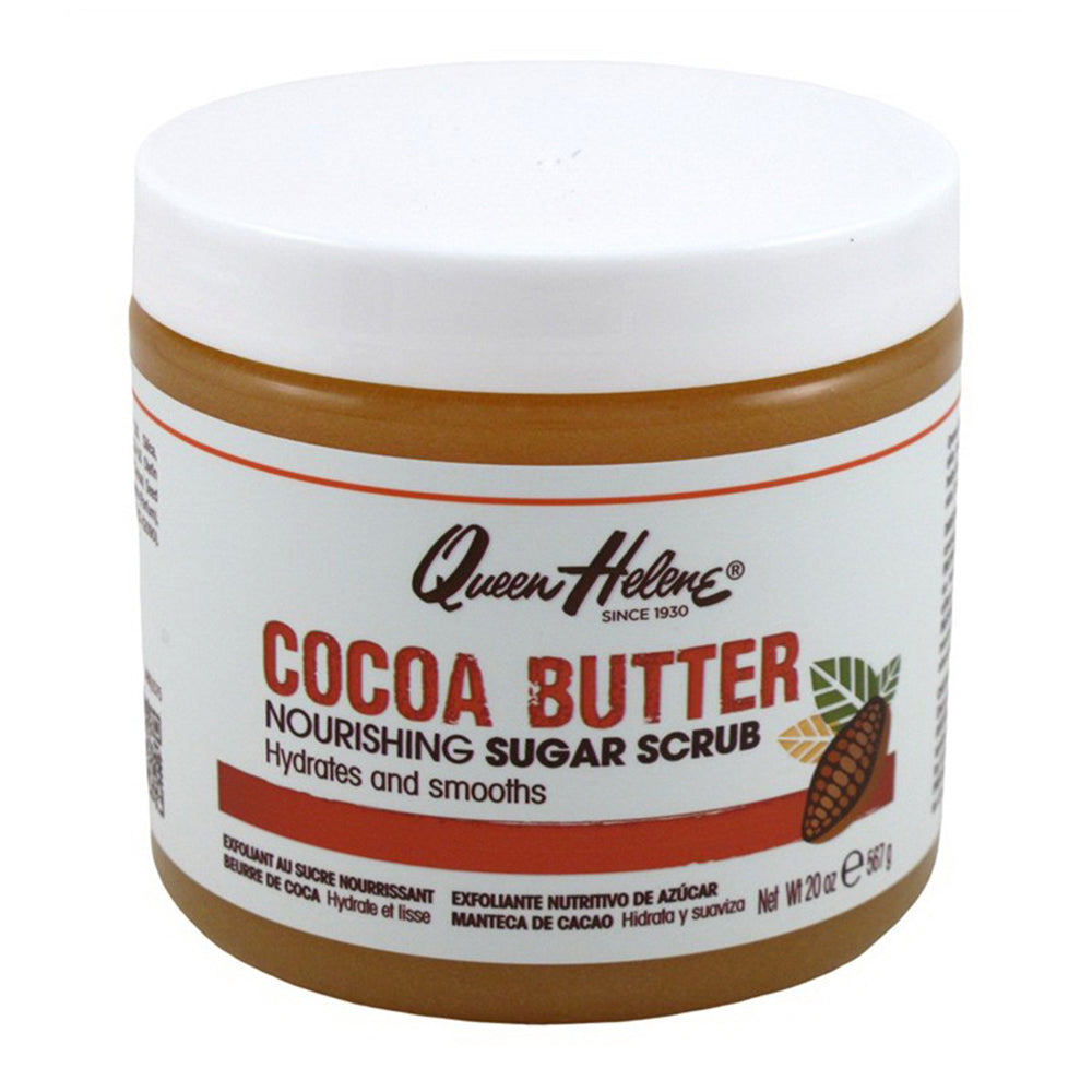 Queen Helene Sugar Nourishing Scrub Cocoa Butter Hydrates and Smooths 20Oz (567g)