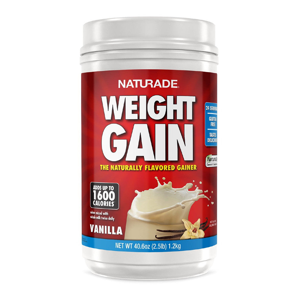 Naturade Weight Gain Instant Nutrition Drink Mix Vanilla(2 Lb), 40.6 Oz