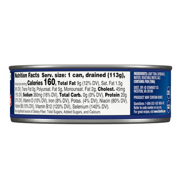 StarKist Chunk Light Tuna in Vegetable Oil Can, 5 Oz