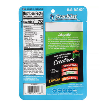 StarKist Tuna Creations Mexican Style Jalapeno Tuna, 2.6 Oz