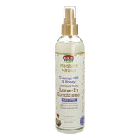 African Pride Moisture Miracle Leave In Conditioner with Coconut Milk and Honey, 8 Oz