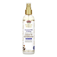 African Pride Moisture Miracle Leave In Conditioner with Coconut Milk and Honey, 8 Oz
