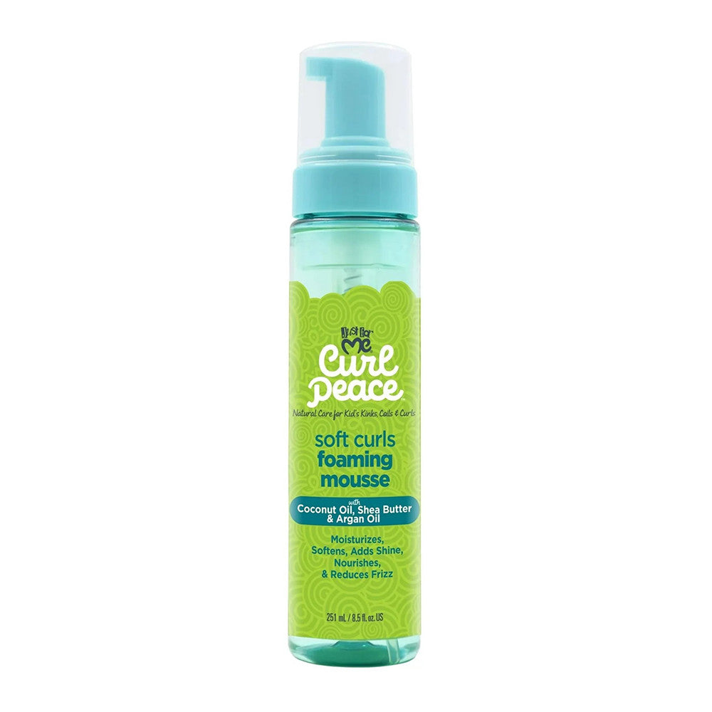 Just For Me Curl Peace Soft Curls Foaming Mousse, 8.5 Oz