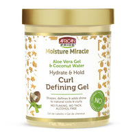 African Pride Moisture Miracle Hydrate and Hold Curl Defining Gel with Aloe and Coconut Water, 18 Oz