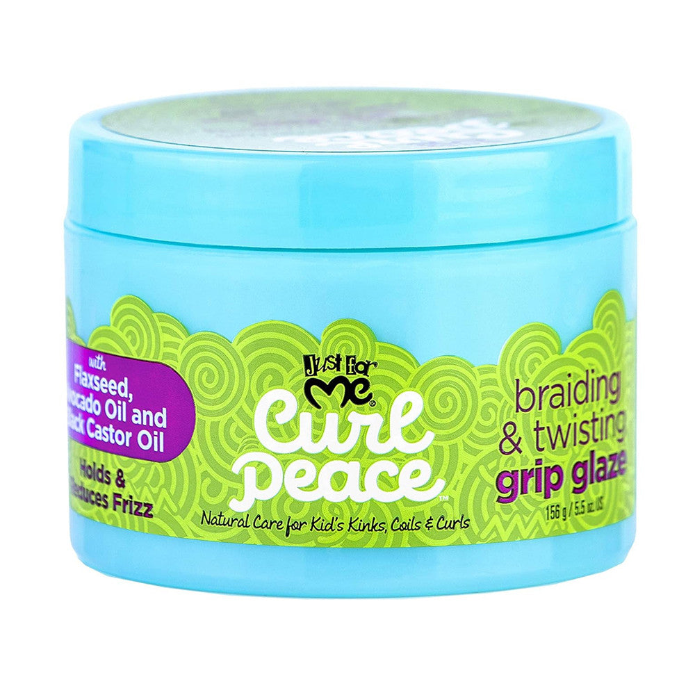 Just For Me Curl Peace Braiding and Twisting Grip Glaze, 5.5 Oz
