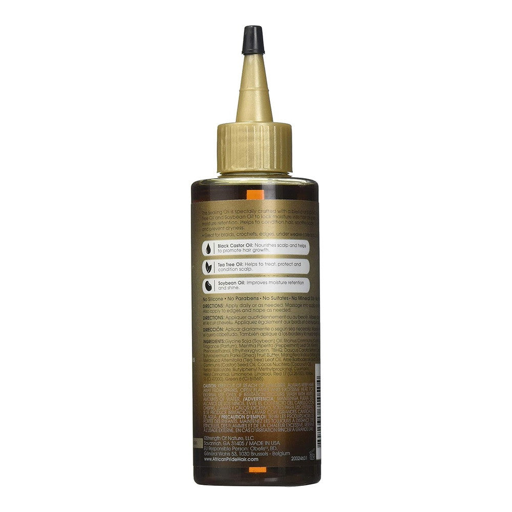 African Pride Black Castor Miracle Hair and Scalp Sealing Oil, 6 Oz