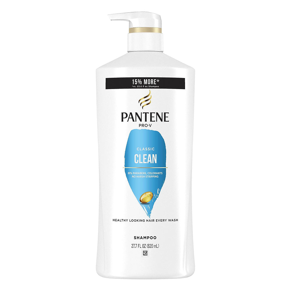 Pantene Pro-v Classic Clean Shampoo Pump Daily Hair Cleansing 27.7Oz (820ml)