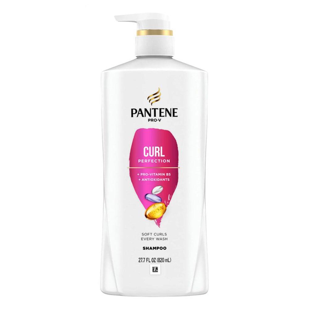 Pantene Shampoo Curl Perfection Soft Curls Every Wash Nutrient Rich Parabens Free 27.7Oz (820ml)