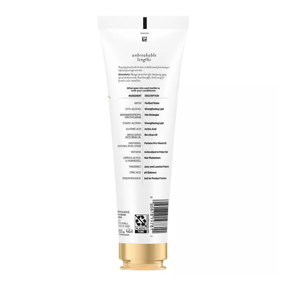 Pantene Pro V Nutrient Blends Unbreakable Lengths Conditioner, Rice Water, 8 Oz