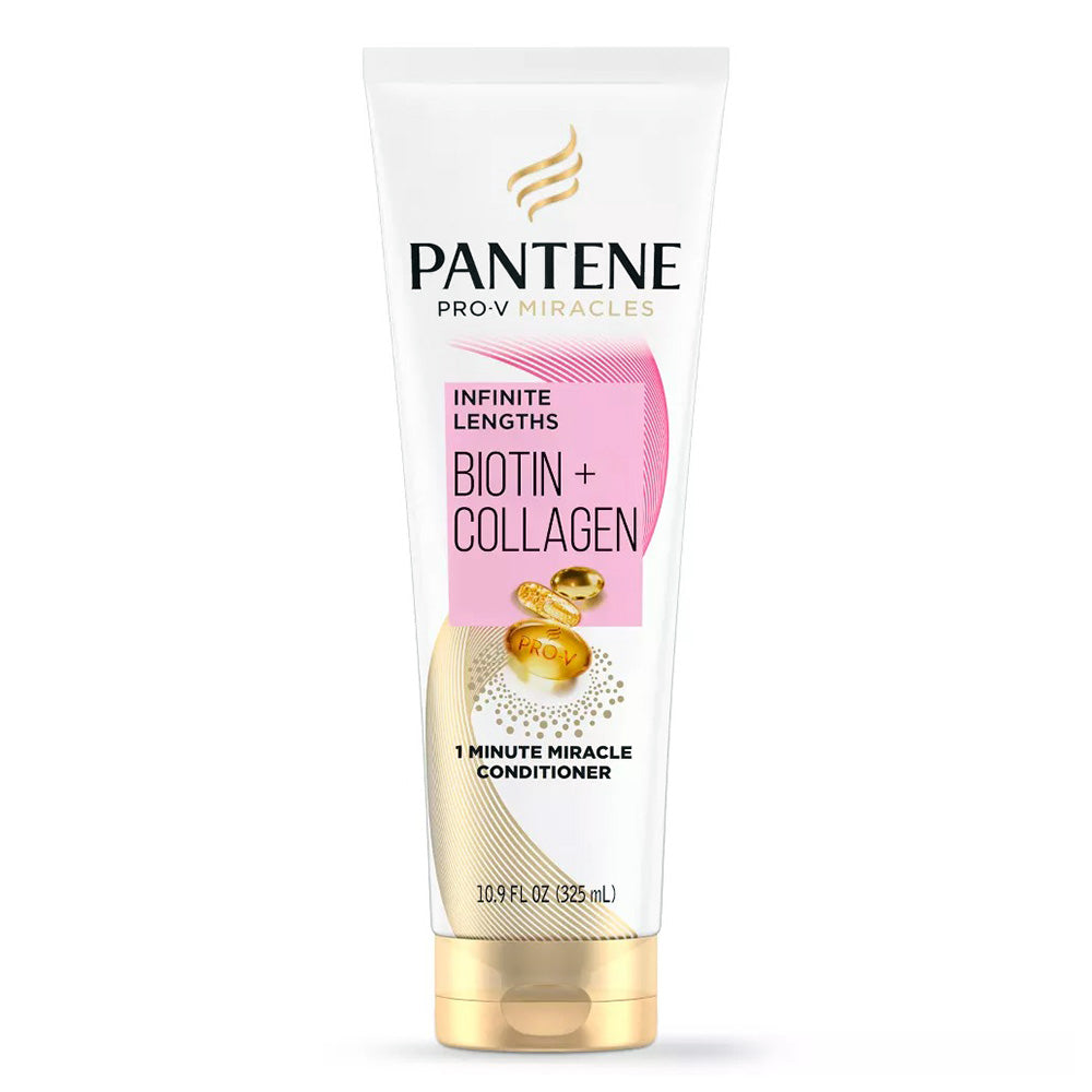 Pantene Pro V Miracles Infinite Lengths Biotin Plus Collagen Hair Conditioner 10.9Oz (325ml)