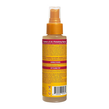 Cantu Finishing Spray with Jamaican Black Castor Oil and Coconut Oil for Moisture and Shine, 4 Oz