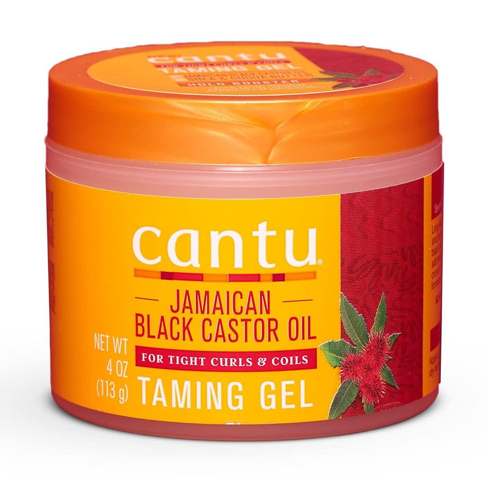 Cantu Jamaican Black Castrol Oil Taming Gel for Tight Curls and Coils, 4 Oz