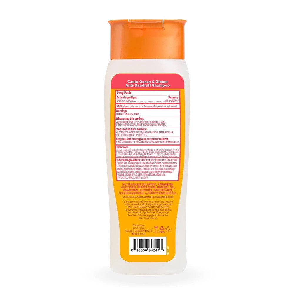 Cantu Anti-Dandruff Shampoo with Guava and Ginger, 13.5 Oz