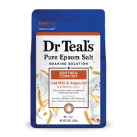 Dr Teals Soothe and Comfort Pure Epsom Salt Soak with Oat Milk and Argan Oil, 3 Lb