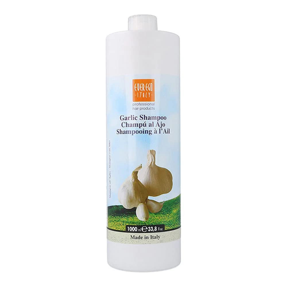 Ever Ego Italy Garlic Shampoo For Damaged Hair, 33.8 Oz