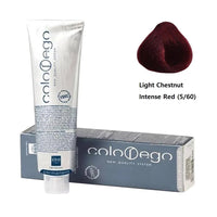 Ever Ego Permanent Hair Colouring Cream, 5/60 Light Chestnut Intense Red, 3.38 Oz
