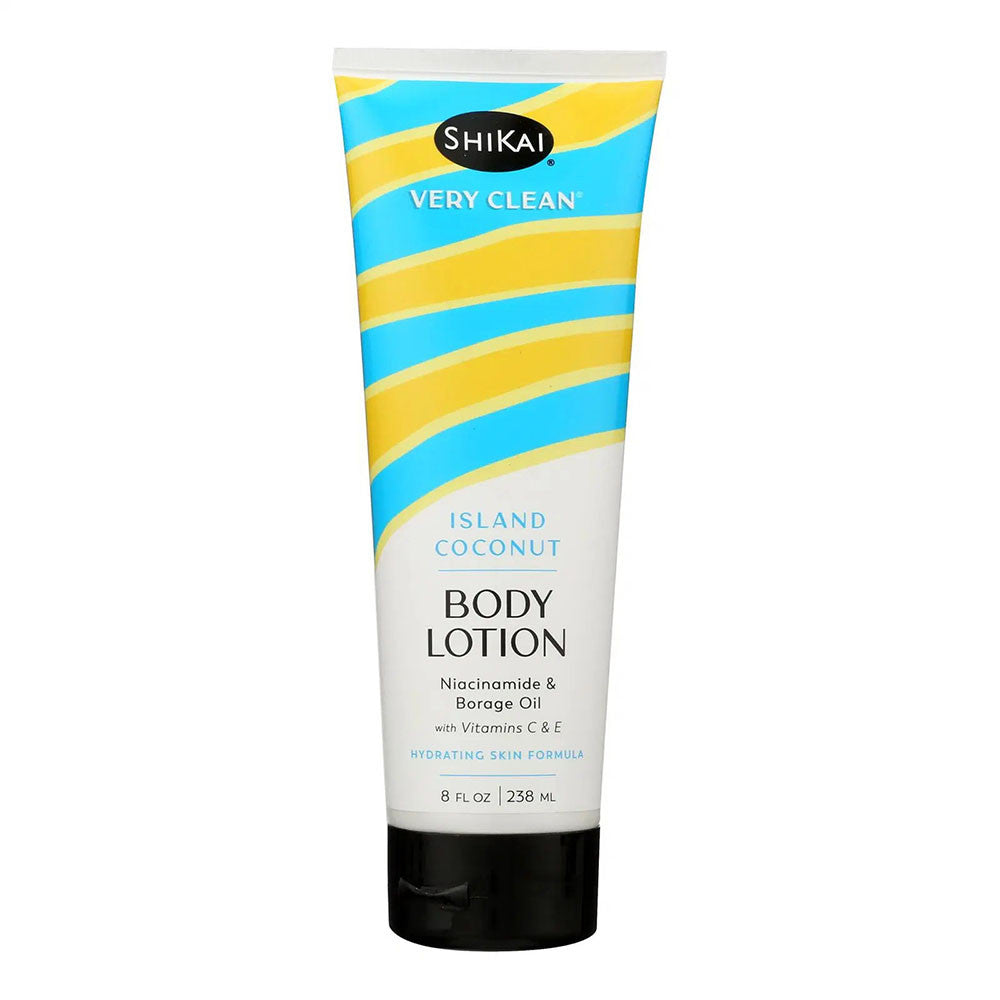 ShiKai Very Clean Body Lotion, Island Coconut, 8 Oz
