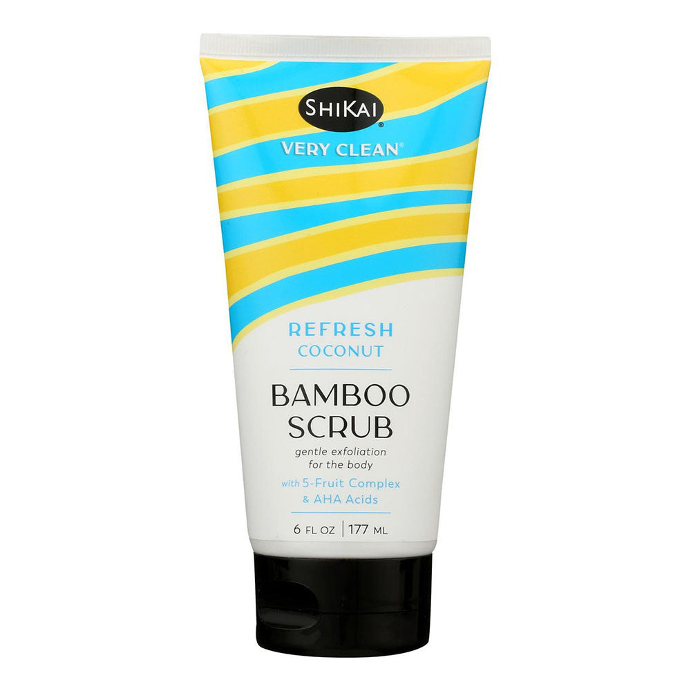 ShiKai Very Clean Bamboo Scrub, Refresh Coconut, 6 Oz