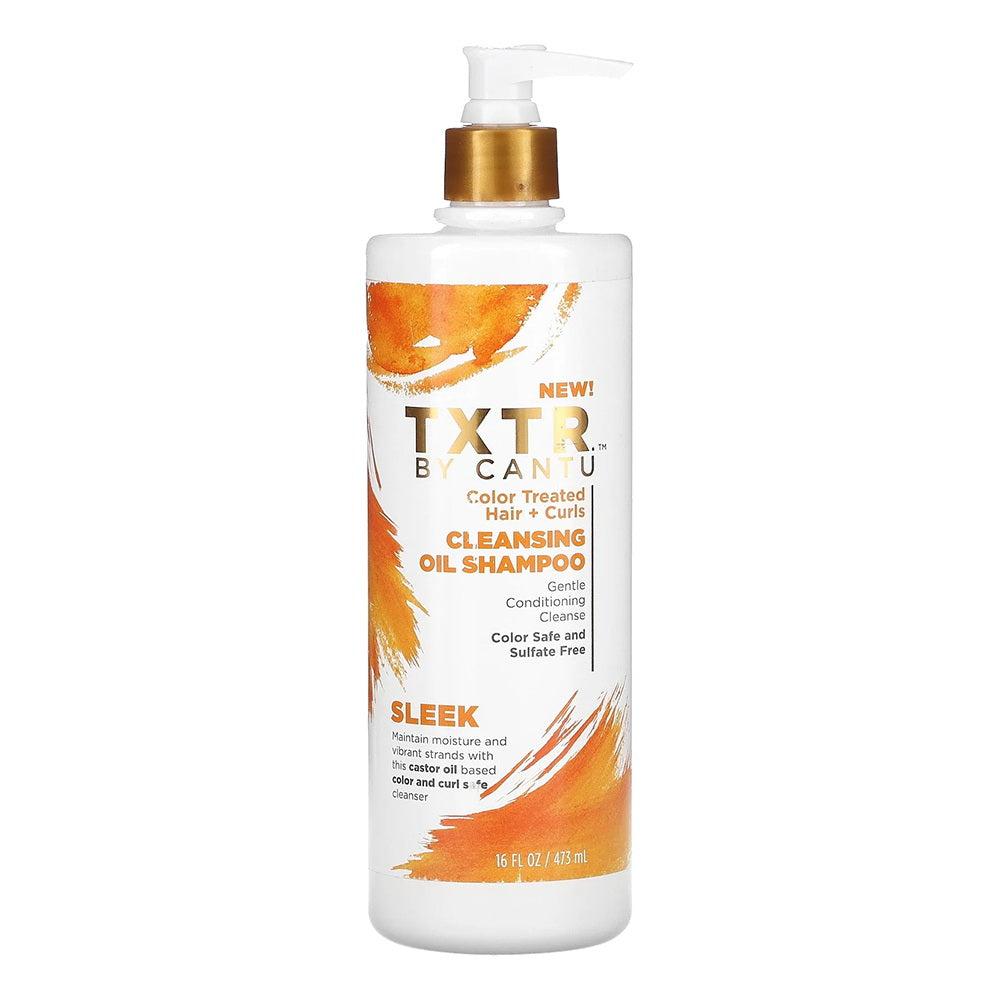 Cantu Txtr Color Safe and Sulfate Free Cleansing Oil Hair Shampoo 16Oz (473ml)