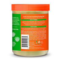 Cantu Avocado Hydrating Styling Gel with Avocado Oil and Shea Butter, 18.5 Oz