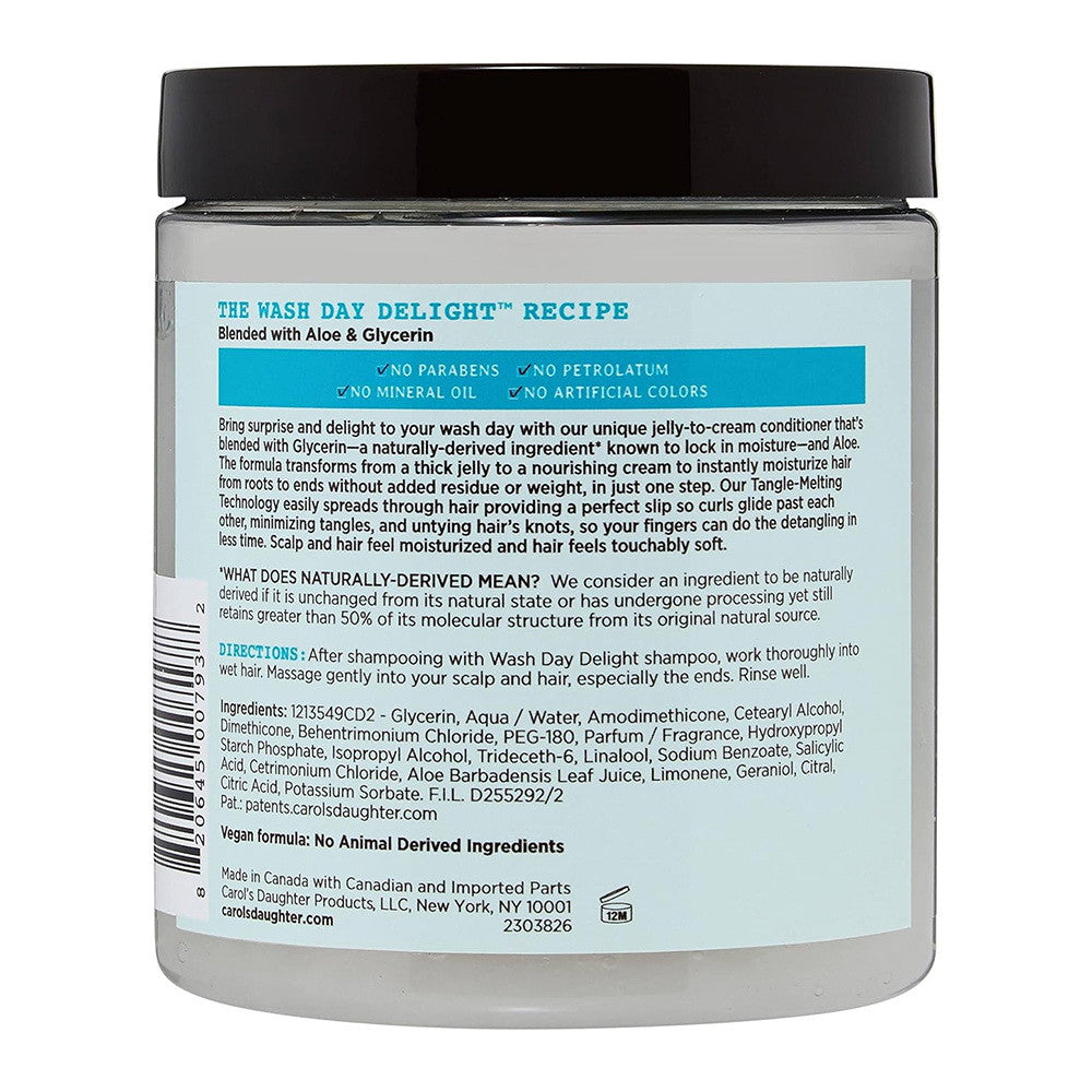Carols Daughter Wash Day Delight Dream Detangler Jelly To Cream Conditioner with Glycerin and Aloe, 20 Oz