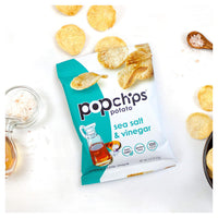 Pop Chips Sea Salt Vinegar Potato Chip, 0.8 Oz