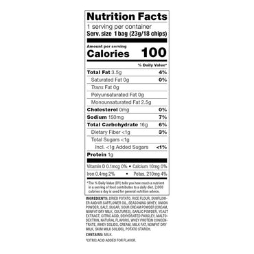 Pop Chips Sea Salt Vinegar Potato Chip, 0.8 Oz