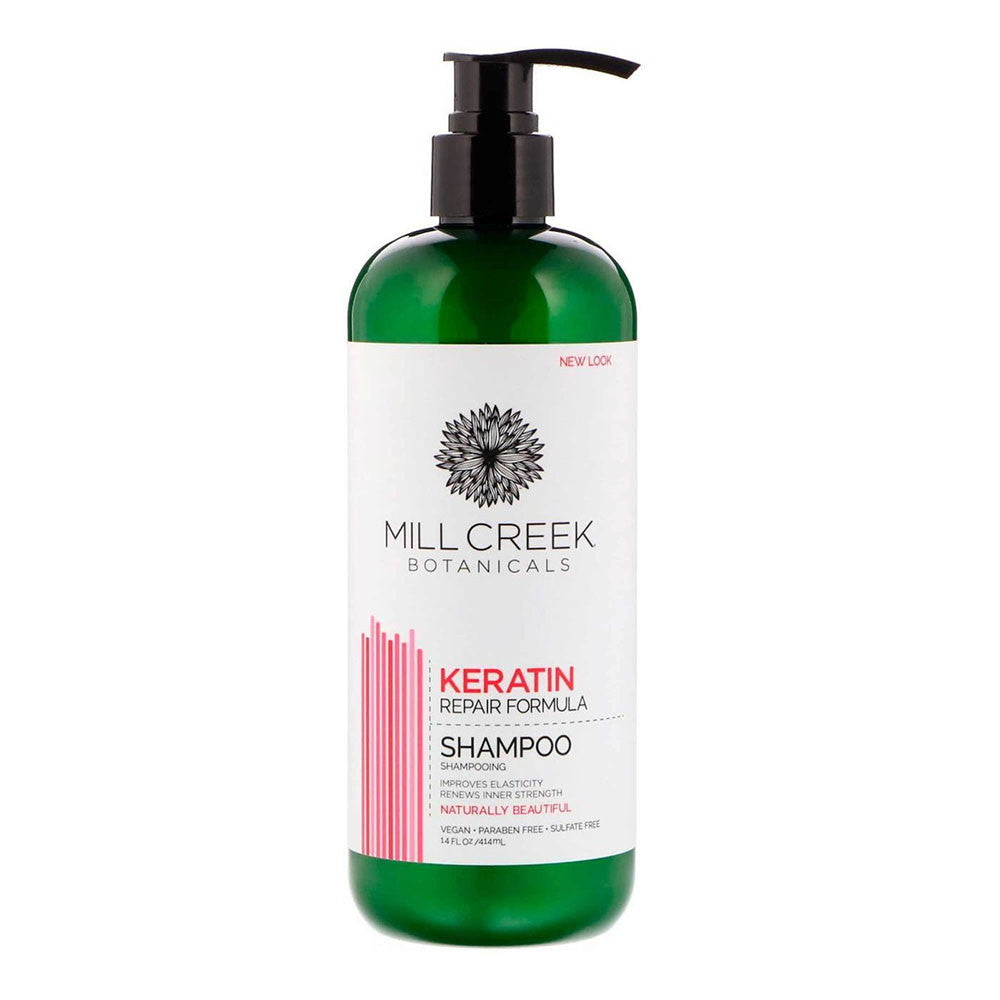 Mill Creek Botanicals Keratin Hair Shampoo, 14 Oz