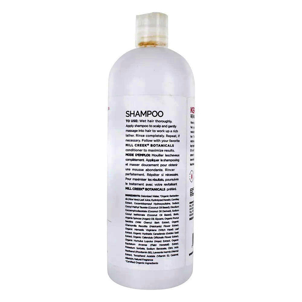 Mill Creek Botanicals Keratin Repair Formula Shampoo, Improves Elasticity, 32 Oz