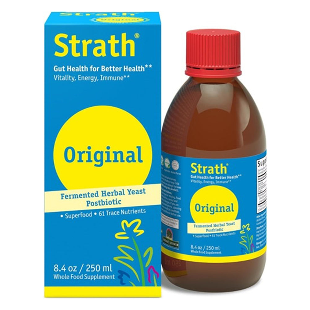 Bio Strath Original Liquid Fermented Herbal Yeast Postbiotic Support Immune Health 8.4Oz (250ml)