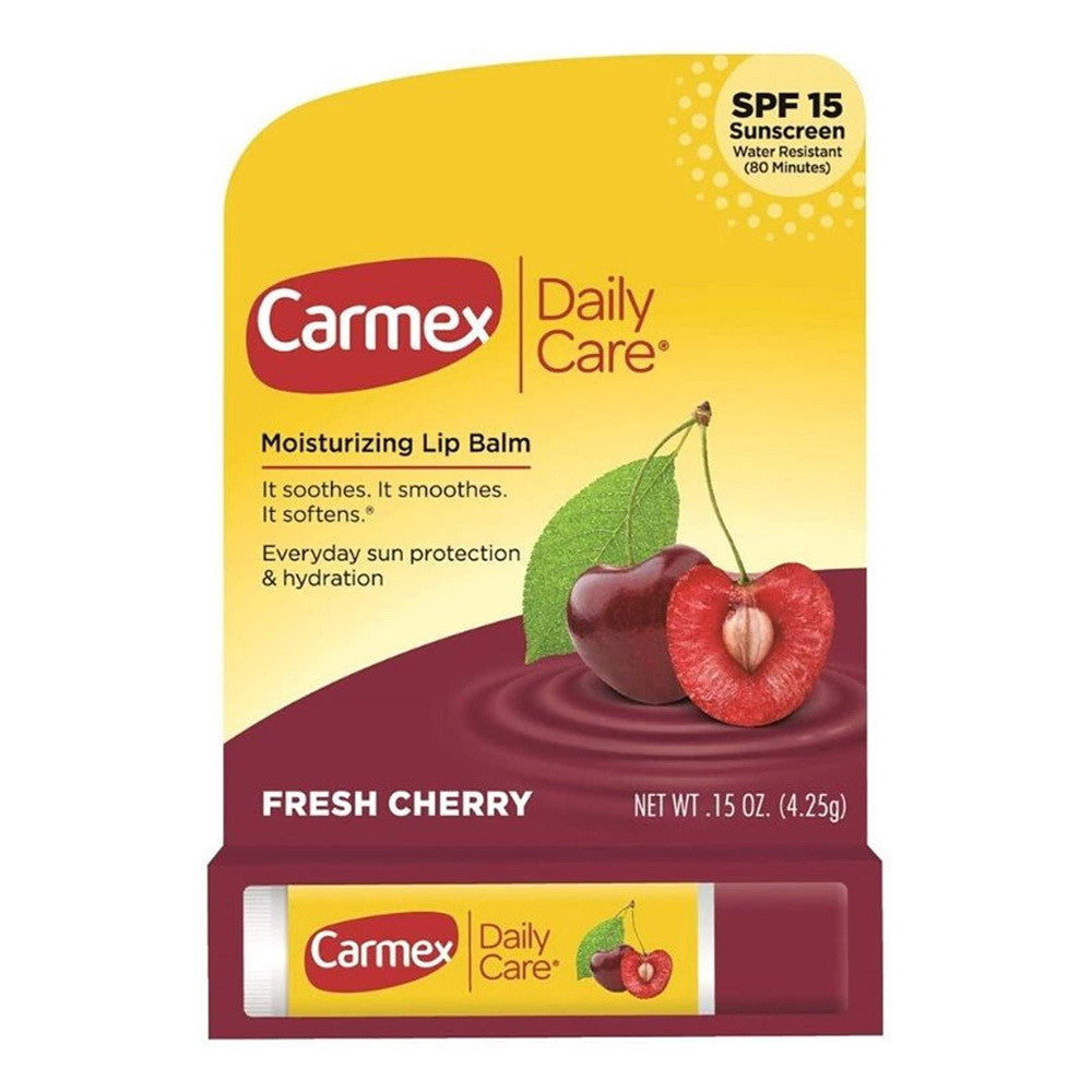 Carmex Daily Care SPF15 Moisturizing Lip Balm Fresh Cherry 0.15Oz