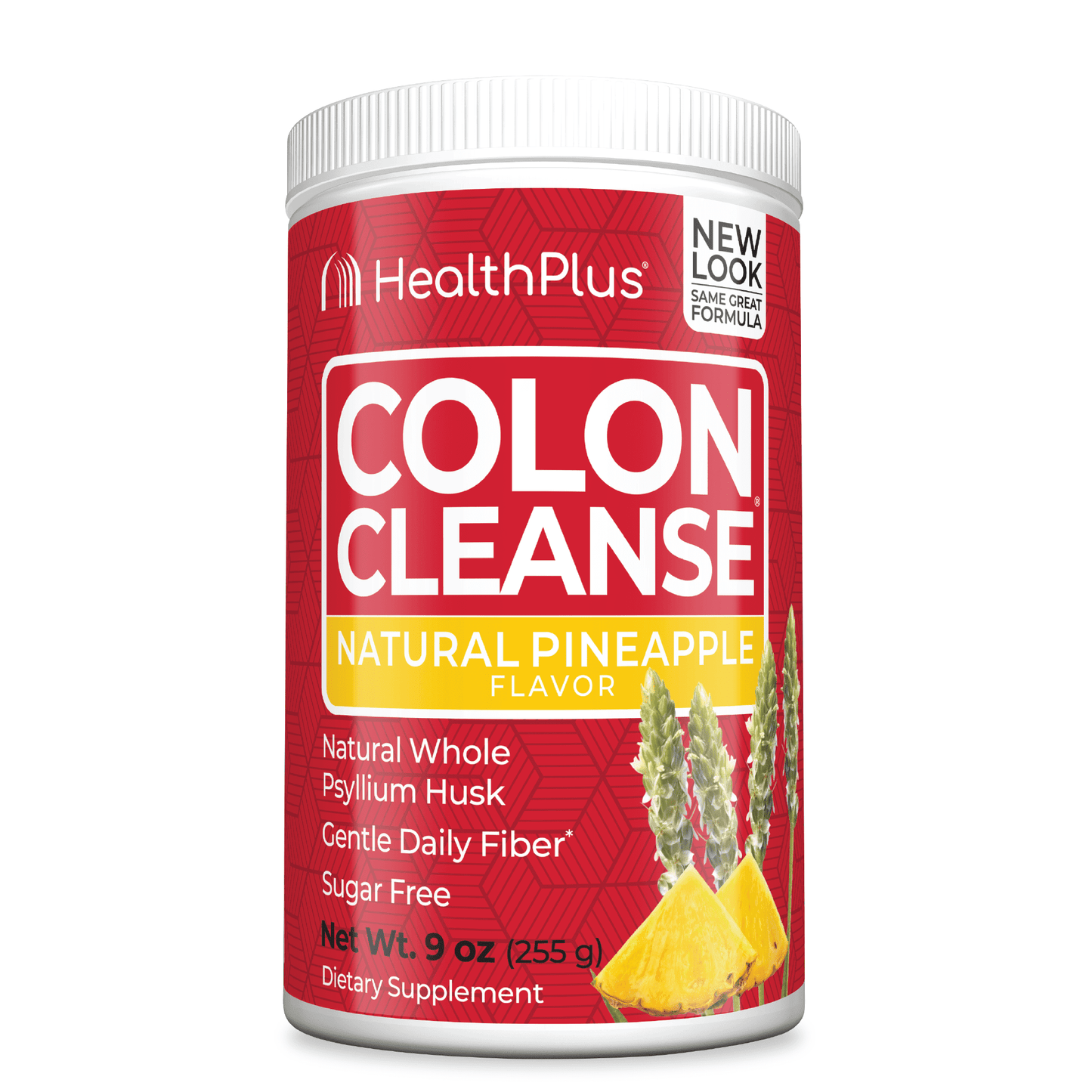 Health Plus Colon Cleanse Powder Pineapple Flavor for Digestive Health 9Oz (255g)