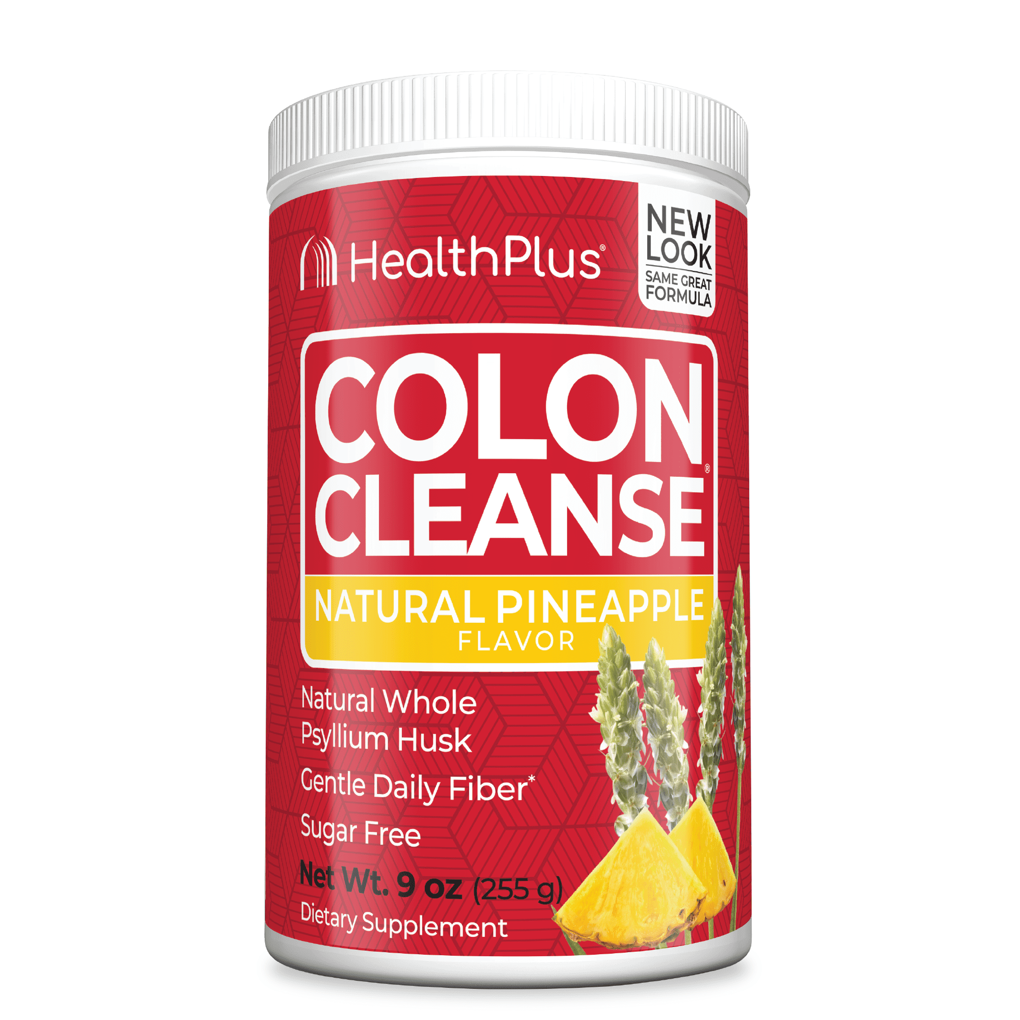 Health Plus Colon Cleanse Powder Pineapple Flavor for Digestive Health 9Oz (255g)