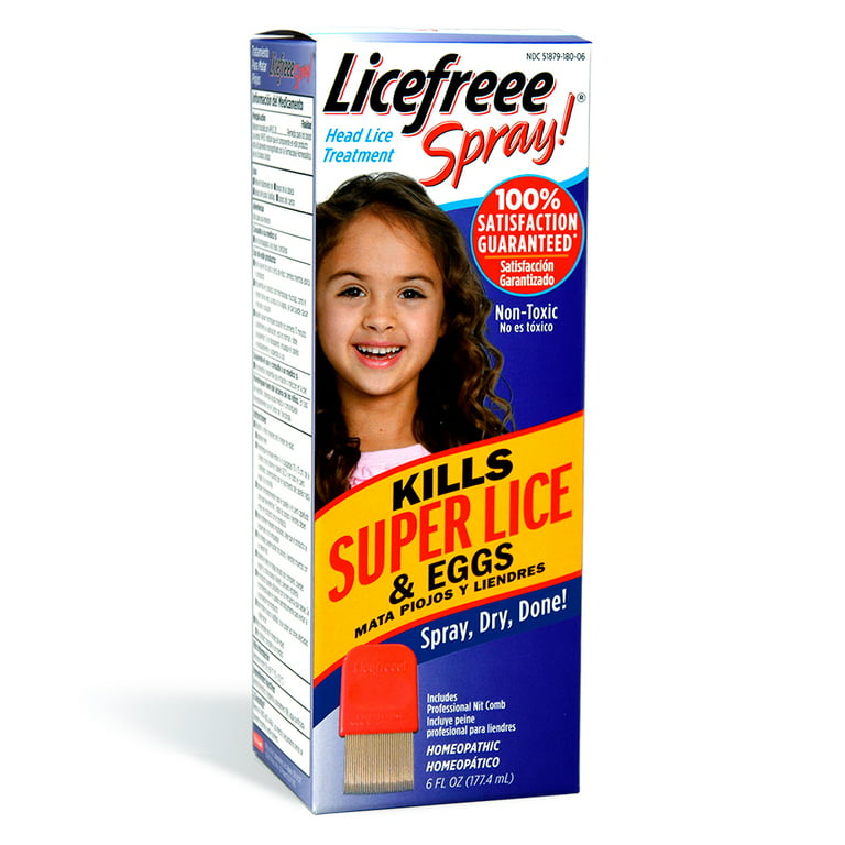 Lice Free Spray, Instant Head Lice Treatment, 6 Oz