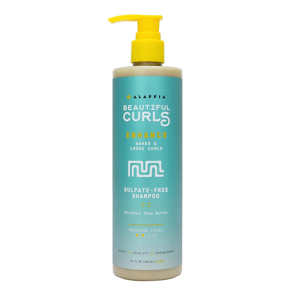 Alaffia Beautiful Curls Curl Enhancing Sulfate Free Shampoo, 12 Oz
