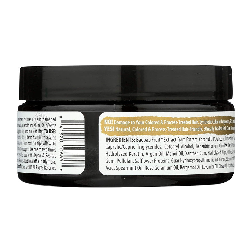 Alaffia Repair and Restore Cream Hair Mask, 8 Oz