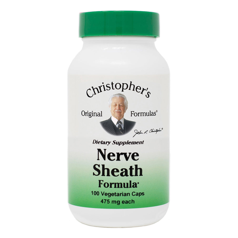 Dr Christophers Original Formulas Nerve Sheath Formula Support on Nervous System Vegetarian Capsules 100Ea