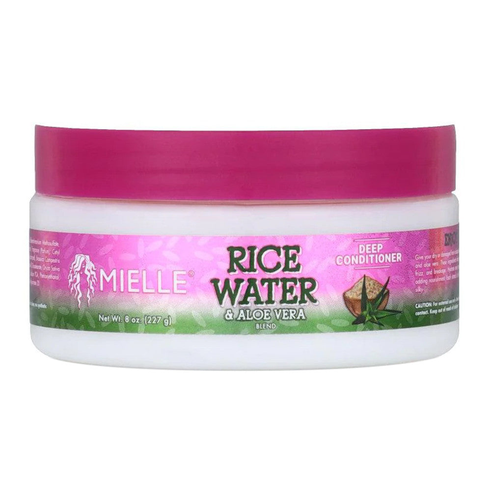 Mielle Rice Water and Aloe Vera Deep Conditioner, 8 Oz