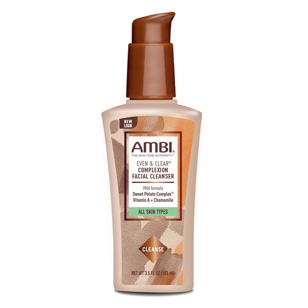 Ambi Even and Clear Complexion Facial Cleanser with Chamomile, 3.5 Oz