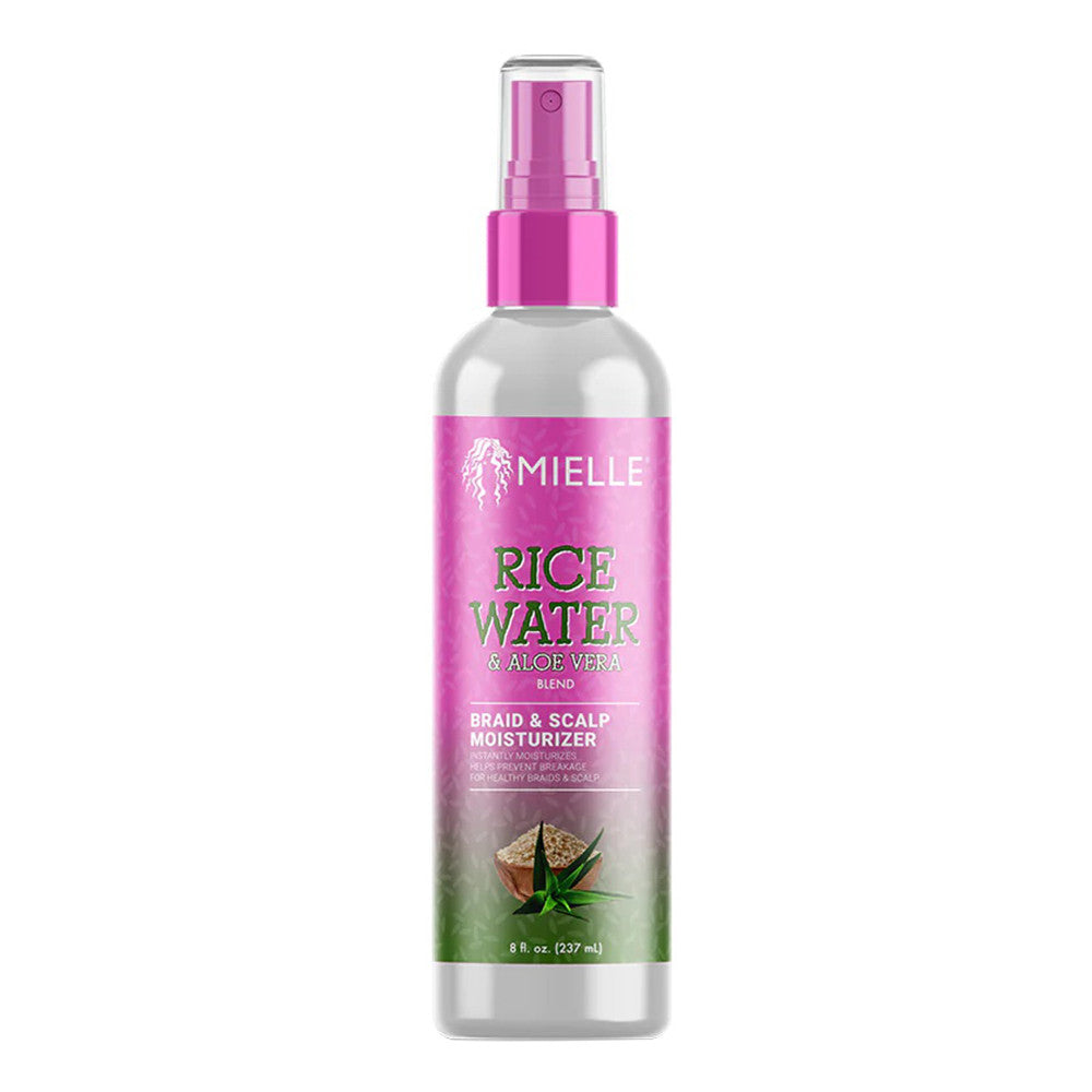 Mielle Rice Water and Aloe Vera Braid and Scalp Moisturizer Spray, 8 Oz