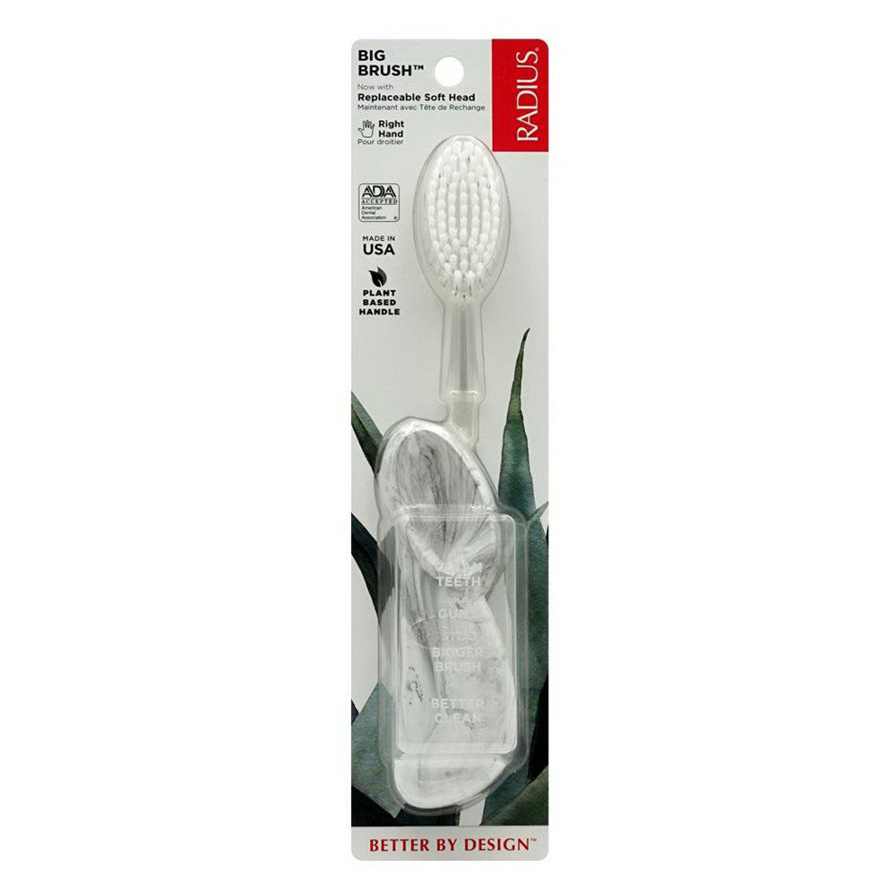 Radius Original Toothbrush, Soft Bristle And Right Hand, Assorted Colors - 1 Ea