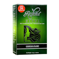 Reshma Henna Permanent Hair Color in 30 Minutes, Natural Black, 1.05 Oz
