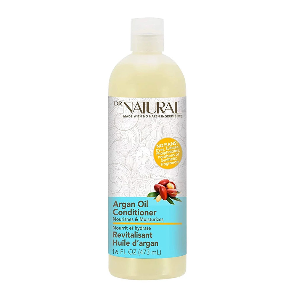 Dr Natural Nourishing Argan Oil Conditioner Strengthen and Protect Hair Leaving Shinier and Silkier Sulfate and Paraben Free 16Oz (473ml)